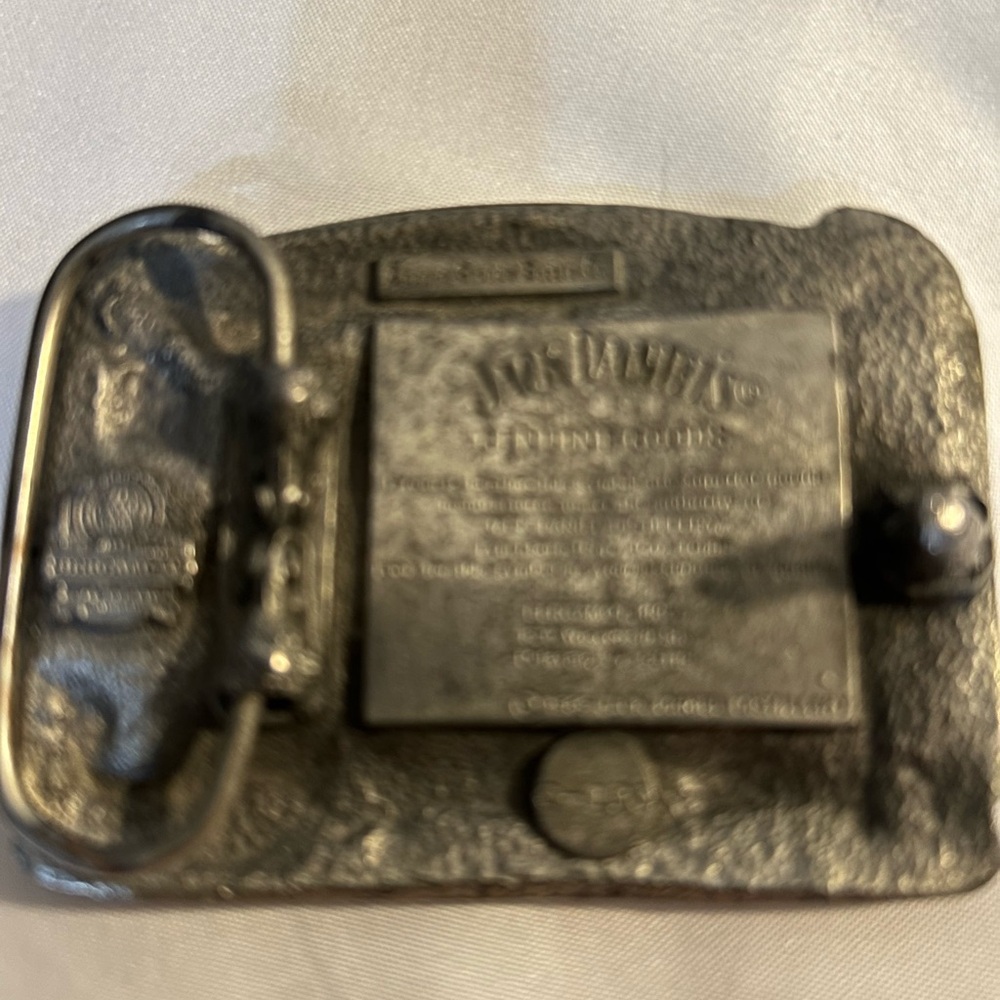 Jack Daniels Silver Heritage Belt Buckle - Picture 2 of 4
